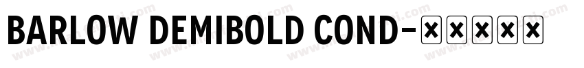 Barlow DemiBold Cond字体转换